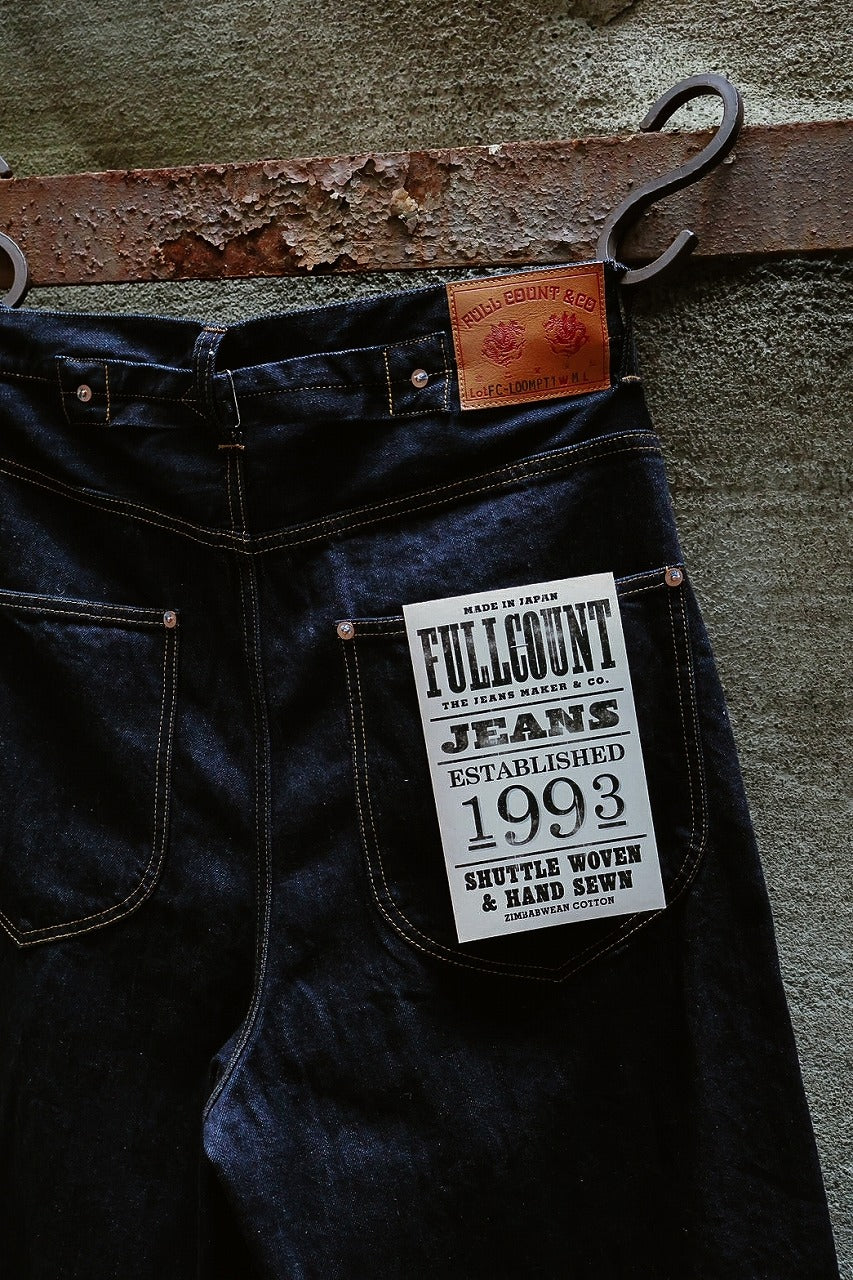 FULLCOUNT x N/07 x LOOM exclusive WIDE TAPERED DENIM PANTS / 11.5oz ZIMBABWE DENIM (INDIGO BLUE / ONE WASHED)