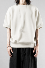 画像をギャラリービューアに読み込む, N/07 CINCHED HEM TOP / RIBBED CARDBOARD KNIT JERSEY (LIGHT BEIGE)