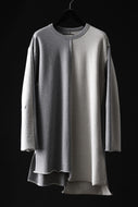 N/07 -one make- FRONT/BACK SWITCHING TOPS / BACK PILE FLEESE (LIGHT GREY)