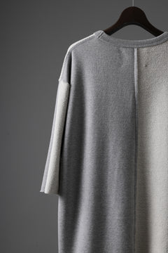 Load image into Gallery viewer, N/07 -one make- FRONT/BACK SWITCHING TOPS / BACK PILE FLEESE (LIGHT GREY)