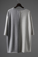 画像をギャラリービューアに読み込む, N/07 -one make- SWITCHING HALF-SLEEVE TOPS / BACK PILE FLEESE (LIGHT GREY)