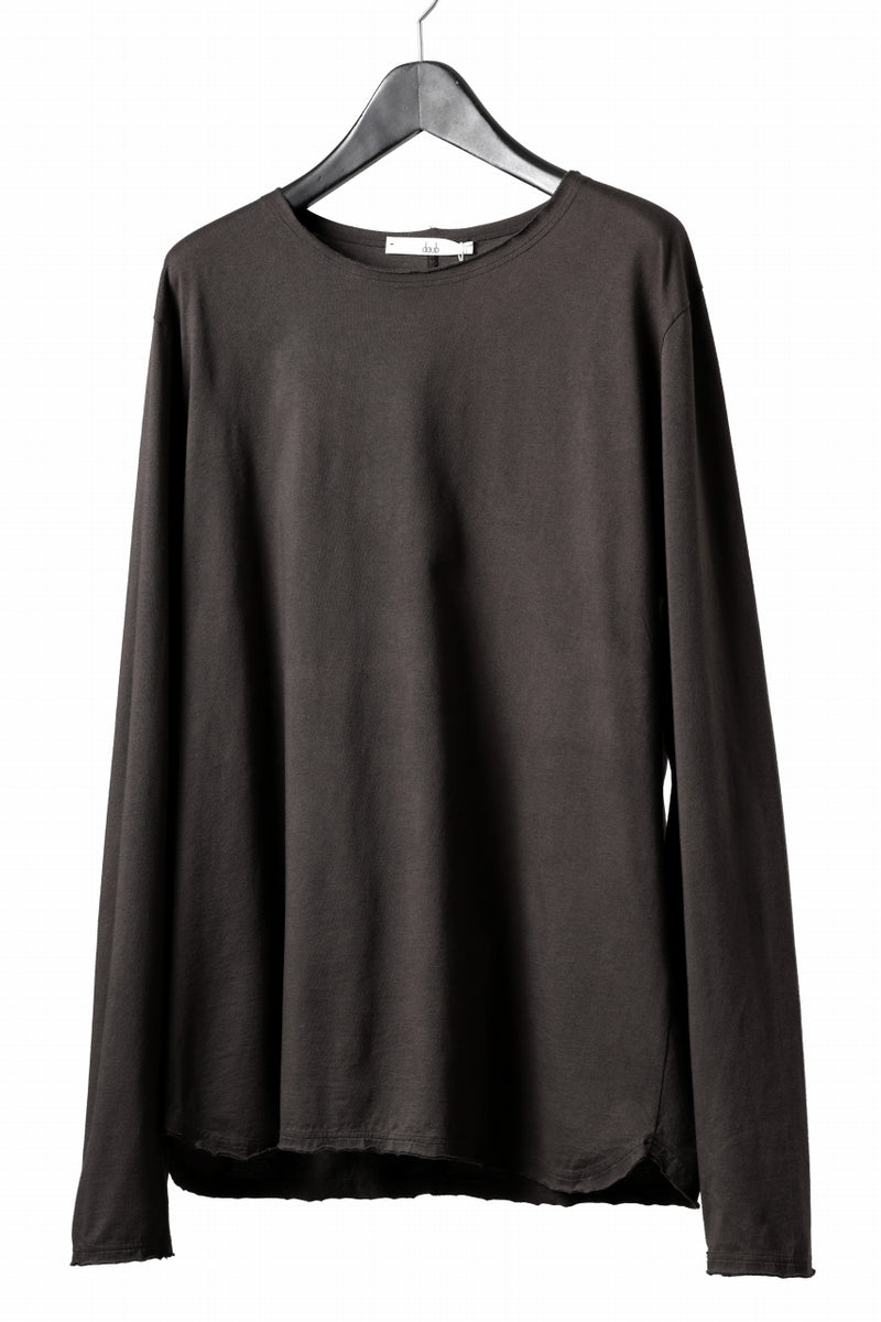 daub DYEING CENTRAL BACK SEAM L/S CUT & SEWN / C.JERSEY (BROWN)の商品ページ ...