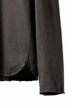Load image into Gallery viewer, daub DYEING CENTRAL BACK SEAM L/S CUT &amp; SEWN / C.JERSEY (BROWN)