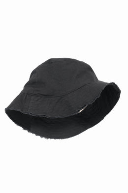 daub SOFT BUCKET HAT / L.TWILL (BLACK)
