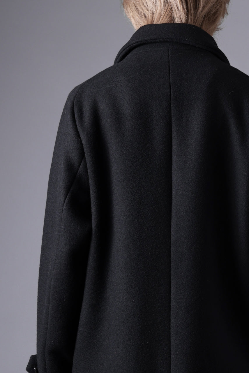 画像をギャラリービューアに読み込む, N/07 exclusive MAC COAT &quot;外套&quot; / VIRGIN WOOL MELTON (BLACK)