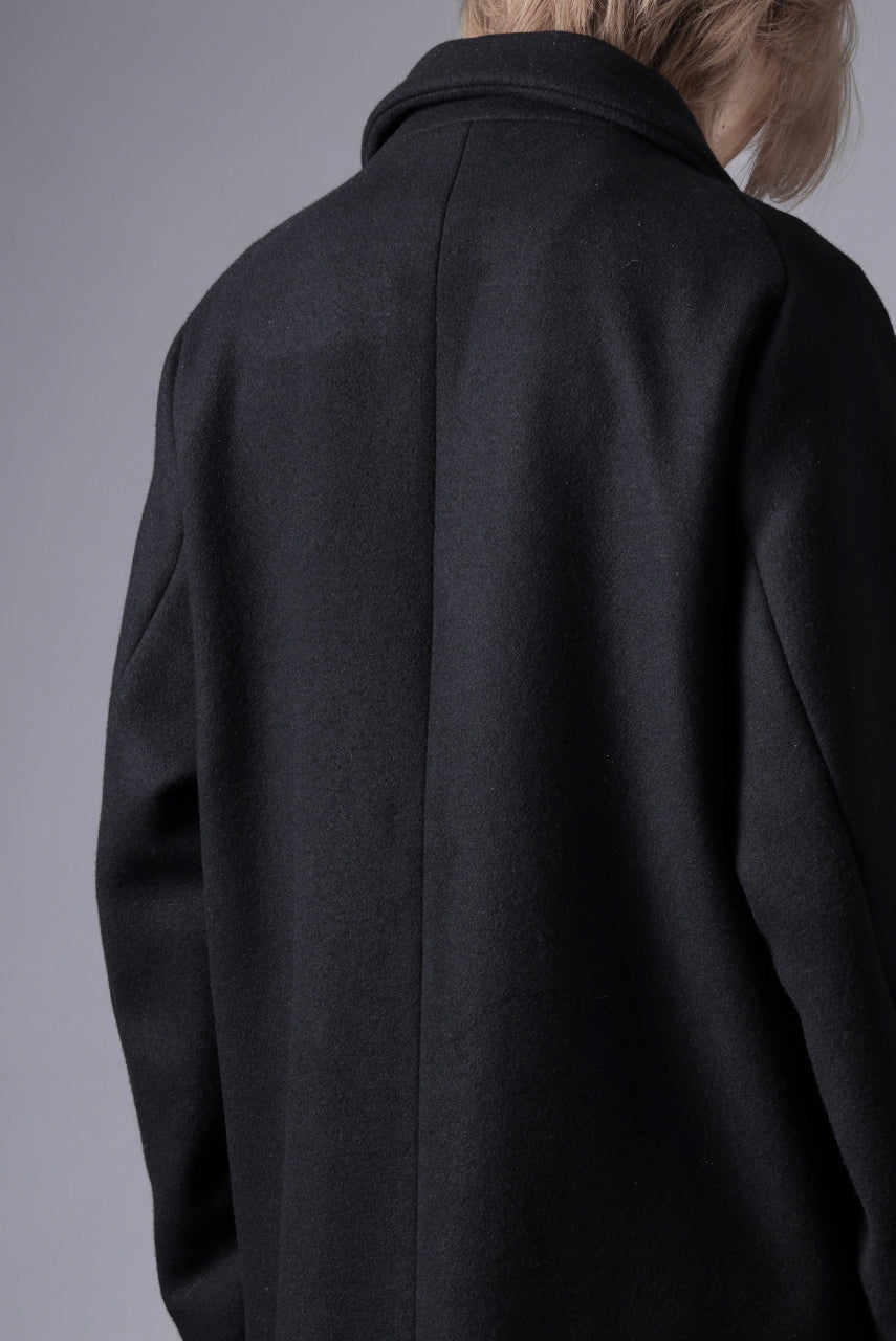 画像をギャラリービューアに読み込む, N/07 exclusive MAC COAT &quot;外套&quot; / VIRGIN WOOL MELTON (BLACK)