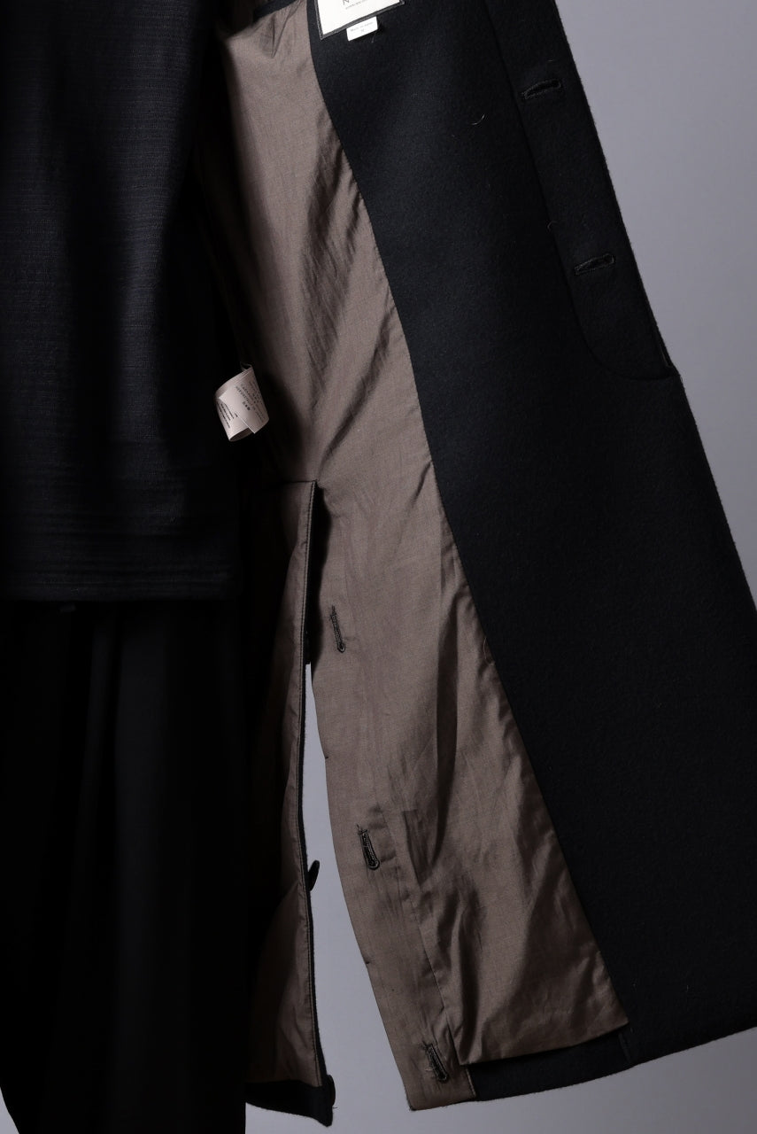 N/07 exclusive MAC COAT "外套" / VIRGIN WOOL MELTON (BLACK)