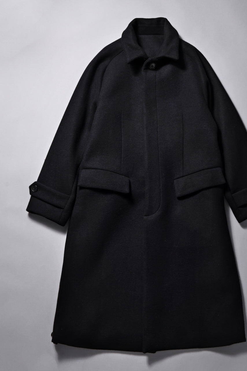 N/07 exclusive MAC COAT "外套" / VIRGIN WOOL MELTON (BLACK)