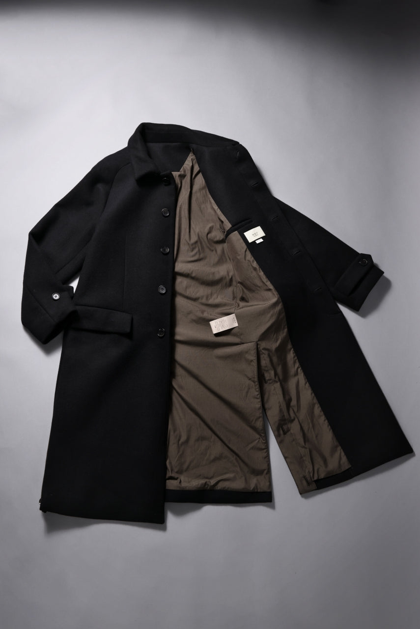 N/07 exclusive MAC COAT "外套" / VIRGIN WOOL MELTON (BLACK)