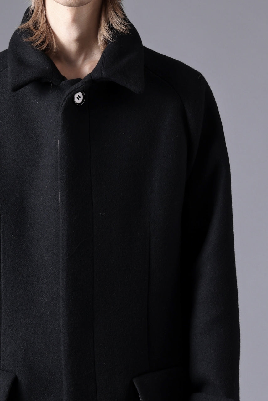 N/07 exclusive MAC COAT "外套" / VIRGIN WOOL MELTON (BLACK)