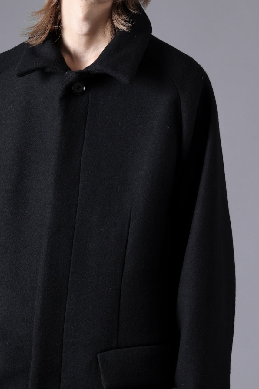 N/07 exclusive MAC COAT "外套" / VIRGIN WOOL MELTON (BLACK)