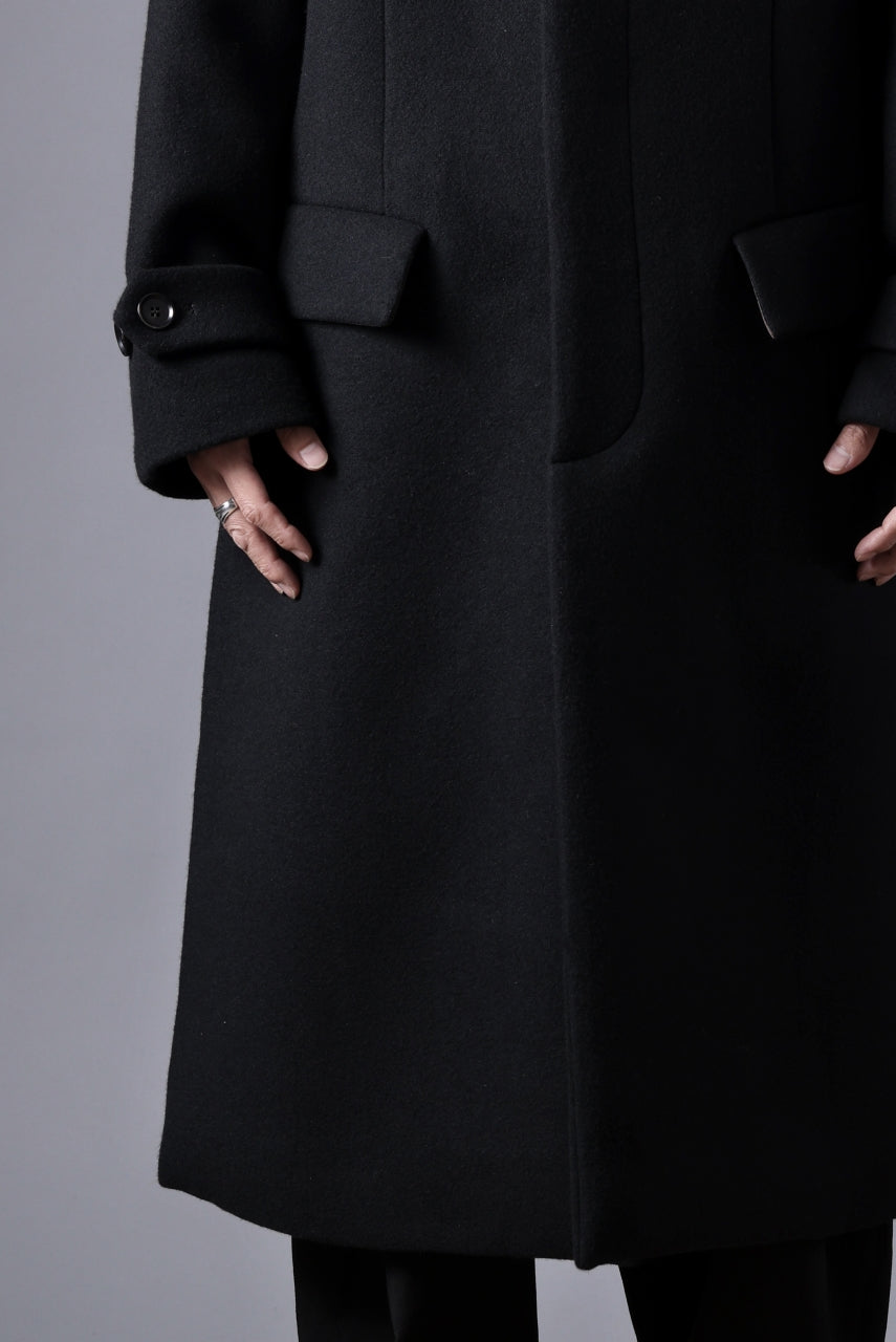 N/07 exclusive MAC COAT "外套" / VIRGIN WOOL MELTON (BLACK)