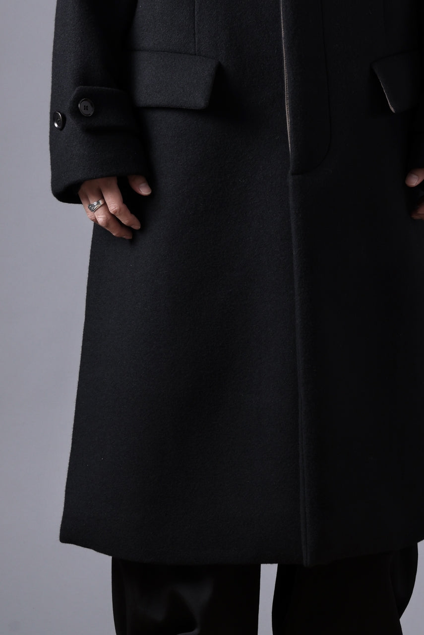 N/07 exclusive MAC COAT "外套" / VIRGIN WOOL MELTON (BLACK)