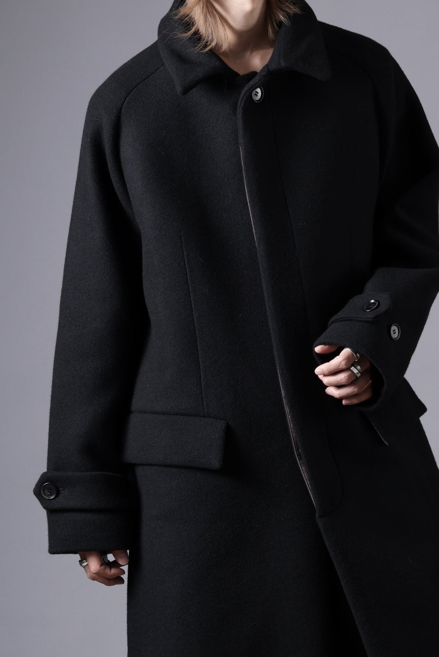 N/07 exclusive MAC COAT "外套" / VIRGIN WOOL MELTON (BLACK)