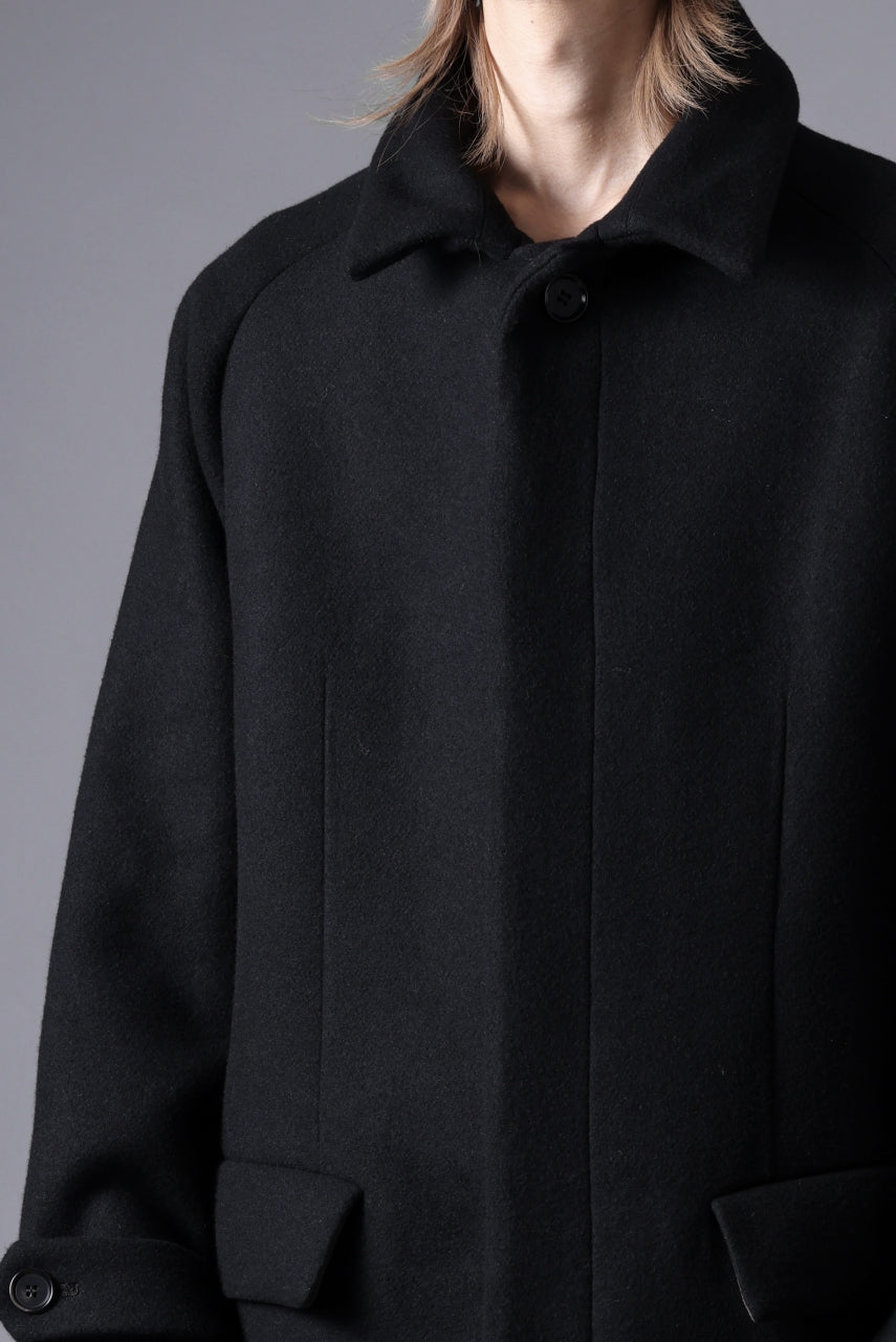 N/07 exclusive MAC COAT "外套" / VIRGIN WOOL MELTON (BLACK)