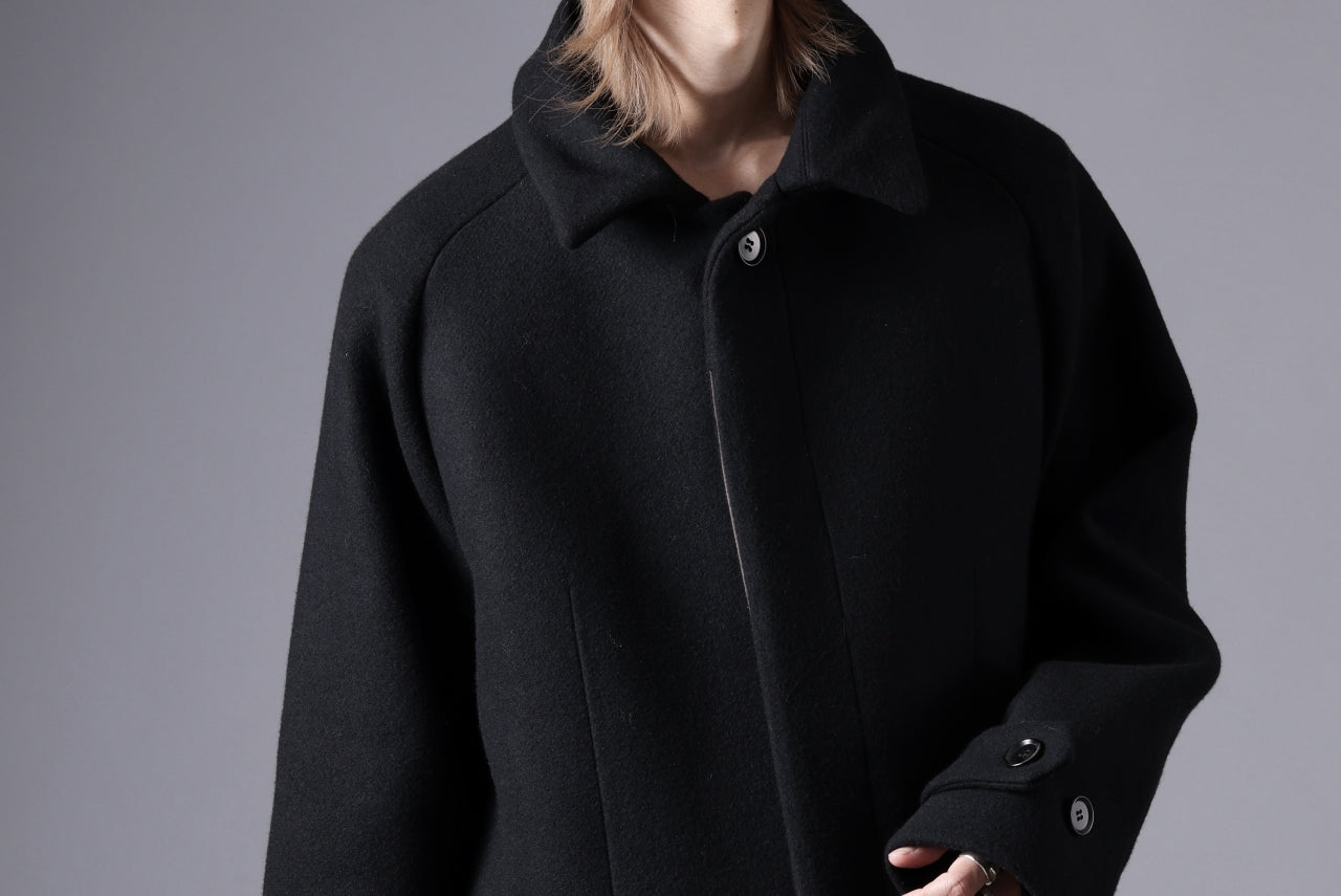 N/07 exclusive MAC COAT "外套" / VIRGIN WOOL MELTON (BLACK)