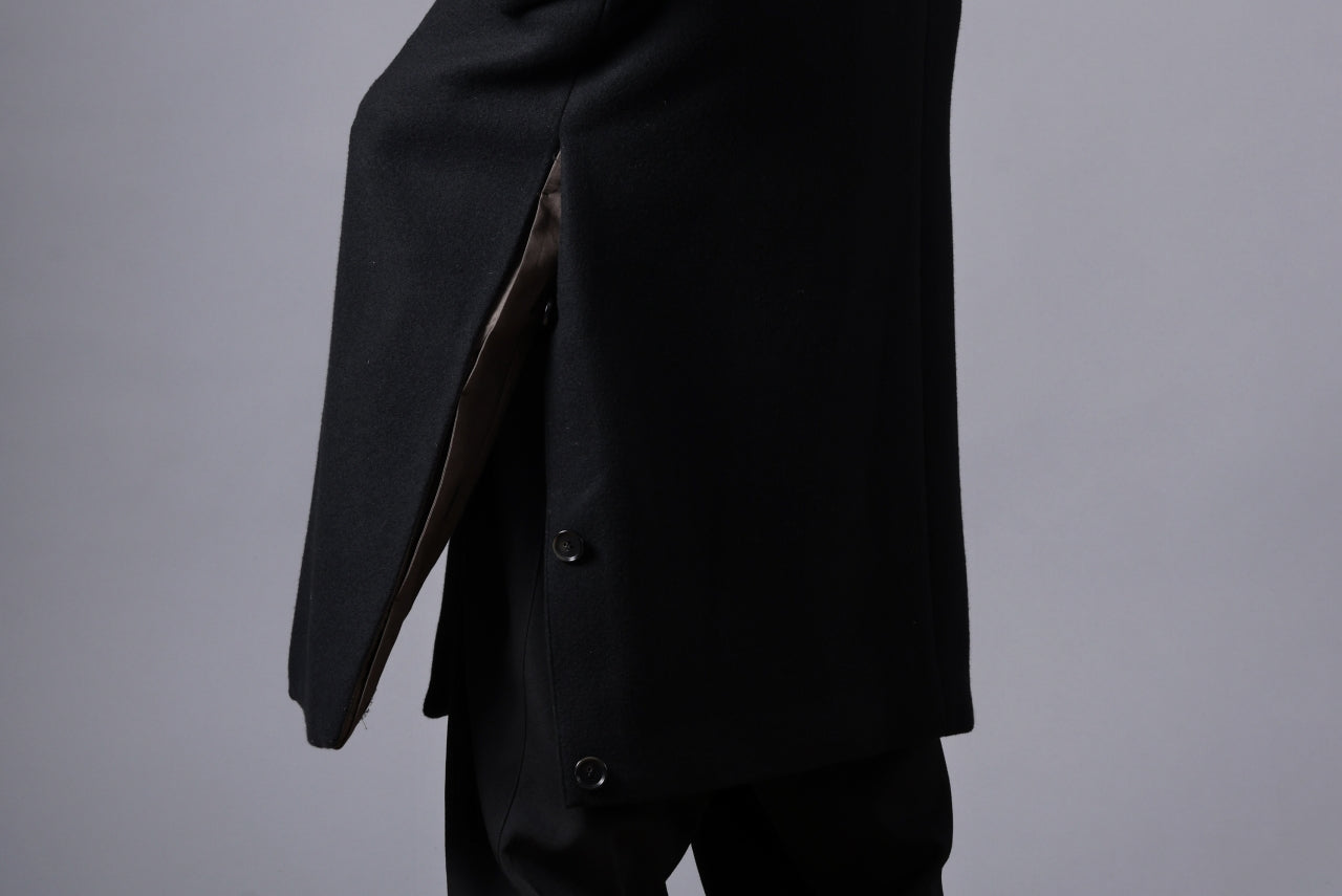 N/07 exclusive MAC COAT "外套" / VIRGIN WOOL MELTON (BLACK)