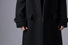 画像をギャラリービューアに読み込む, N/07 exclusive MAC COAT &quot;外套&quot; / VIRGIN WOOL MELTON (BLACK)