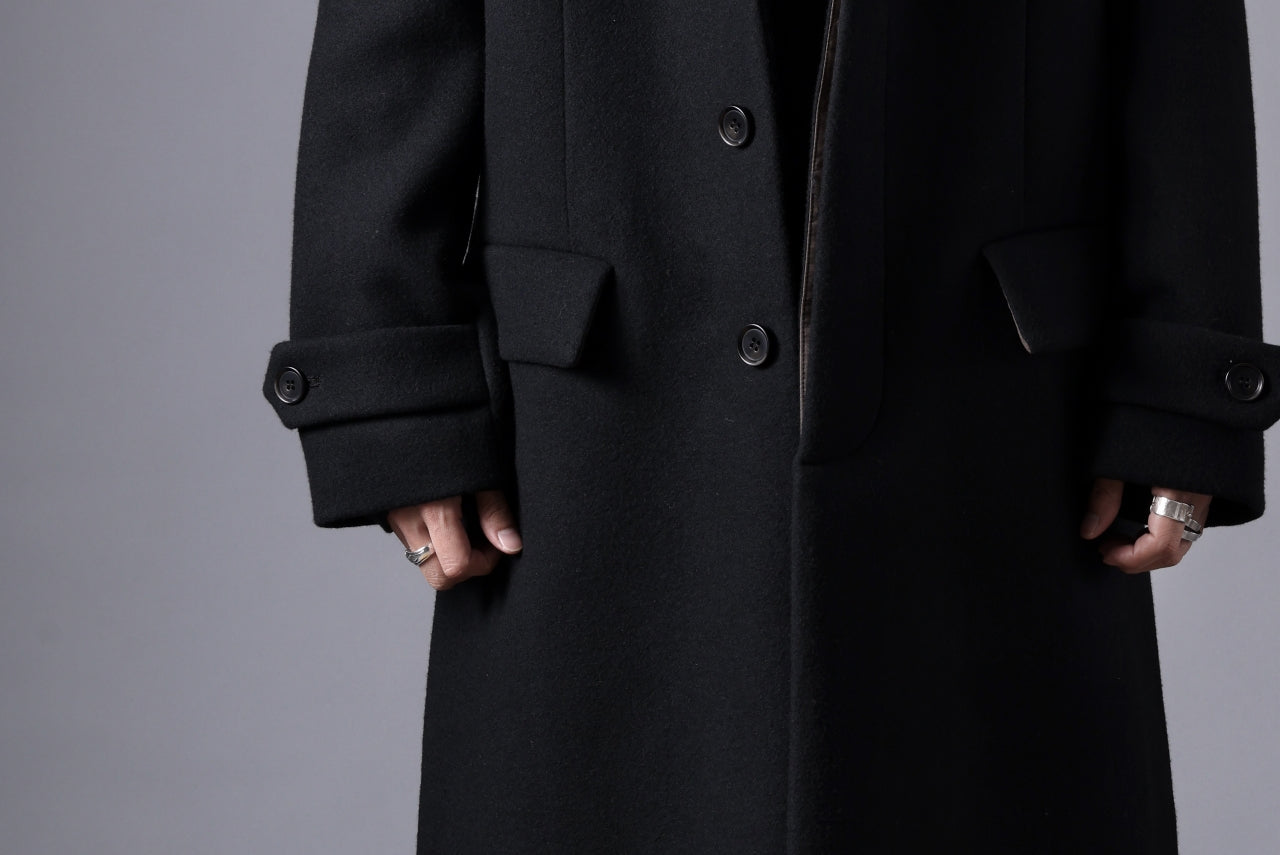 N/07 exclusive MAC COAT "外套" / VIRGIN WOOL MELTON (BLACK)