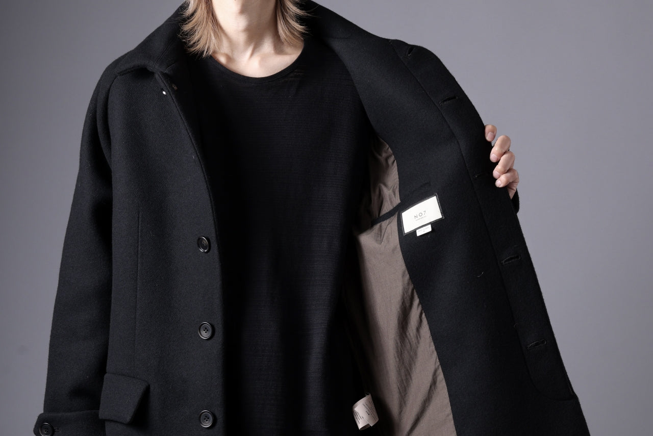 N/07 exclusive MAC COAT "外套" / VIRGIN WOOL MELTON (BLACK)