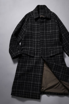 画像をギャラリービューアに読み込む, N/07 exclusive MAC COAT &quot;外套&quot; 格子縞 / SHETLAND WOOL TWEED (CHECK)