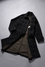 画像をギャラリービューアに読み込む, N/07 exclusive MAC COAT &quot;外套&quot; 格子縞 / SHETLAND WOOL TWEED (CHECK)