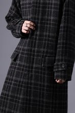 画像をギャラリービューアに読み込む, N/07 exclusive MAC COAT &quot;外套&quot; 格子縞 / SHETLAND WOOL TWEED (CHECK)