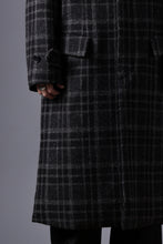 画像をギャラリービューアに読み込む, N/07 exclusive MAC COAT &quot;外套&quot; 格子縞 / SHETLAND WOOL TWEED (CHECK)