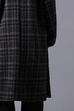 画像をギャラリービューアに読み込む, N/07 exclusive MAC COAT &quot;外套&quot; 格子縞 / SHETLAND WOOL TWEED (CHECK)