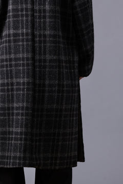 画像をギャラリービューアに読み込む, N/07 exclusive MAC COAT &quot;外套&quot; 格子縞 / SHETLAND WOOL TWEED (CHECK)