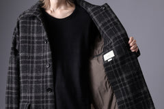 画像をギャラリービューアに読み込む, N/07 exclusive MAC COAT &quot;外套&quot; 格子縞 / SHETLAND WOOL TWEED (CHECK)