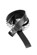 Load image into Gallery viewer, MASTERMIND WORLD DOUBLE-STUD LEATHER BELT 

