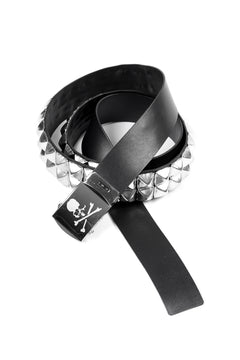 Load image into Gallery viewer, MASTERMIND WORLD DOUBLE-STUD LEATHER BELT 
