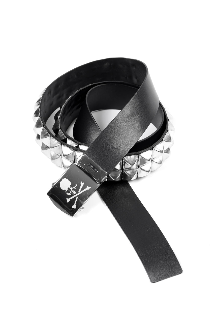 Load image into Gallery viewer, MASTERMIND WORLD DOUBLE-STUD LEATHER BELT 
