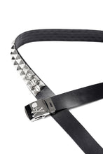 Load image into Gallery viewer, MASTERMIND WORLD DOUBLE-STUD LEATHER BELT 