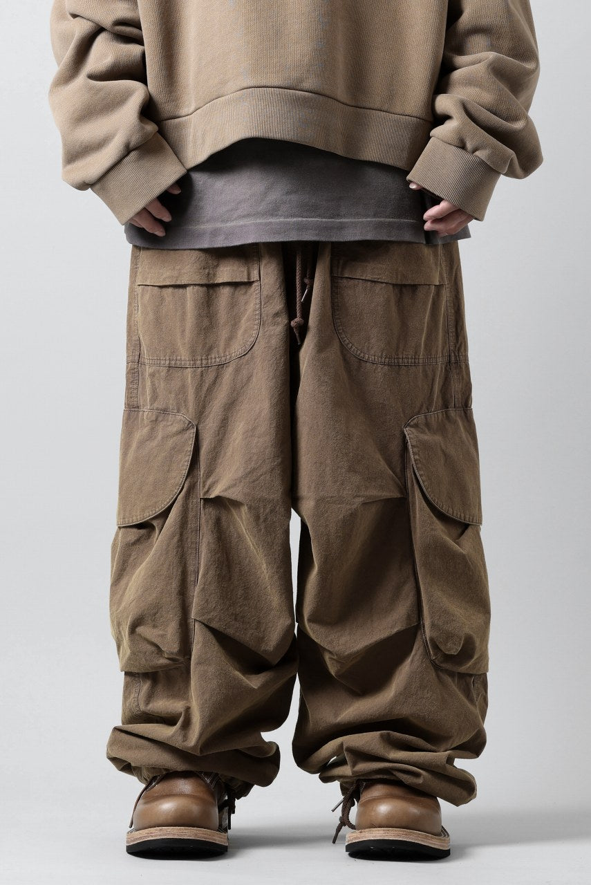 entire studios FREIGHT CARGO PANTS / COTTON CANVAS (GRAVY)