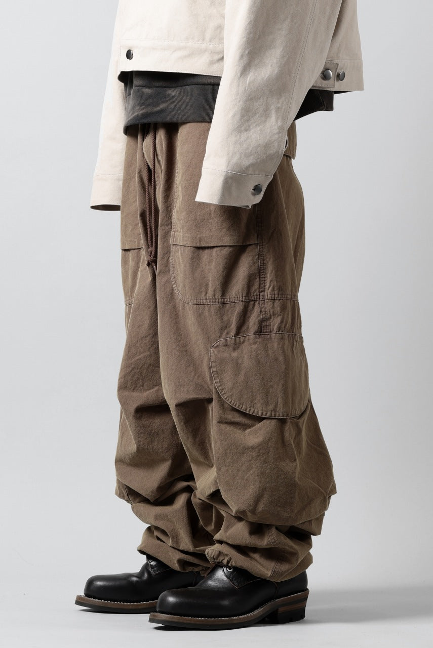 entire studios FREIGHT CARGO PANTS / COTTON CANVAS (GRAVY)