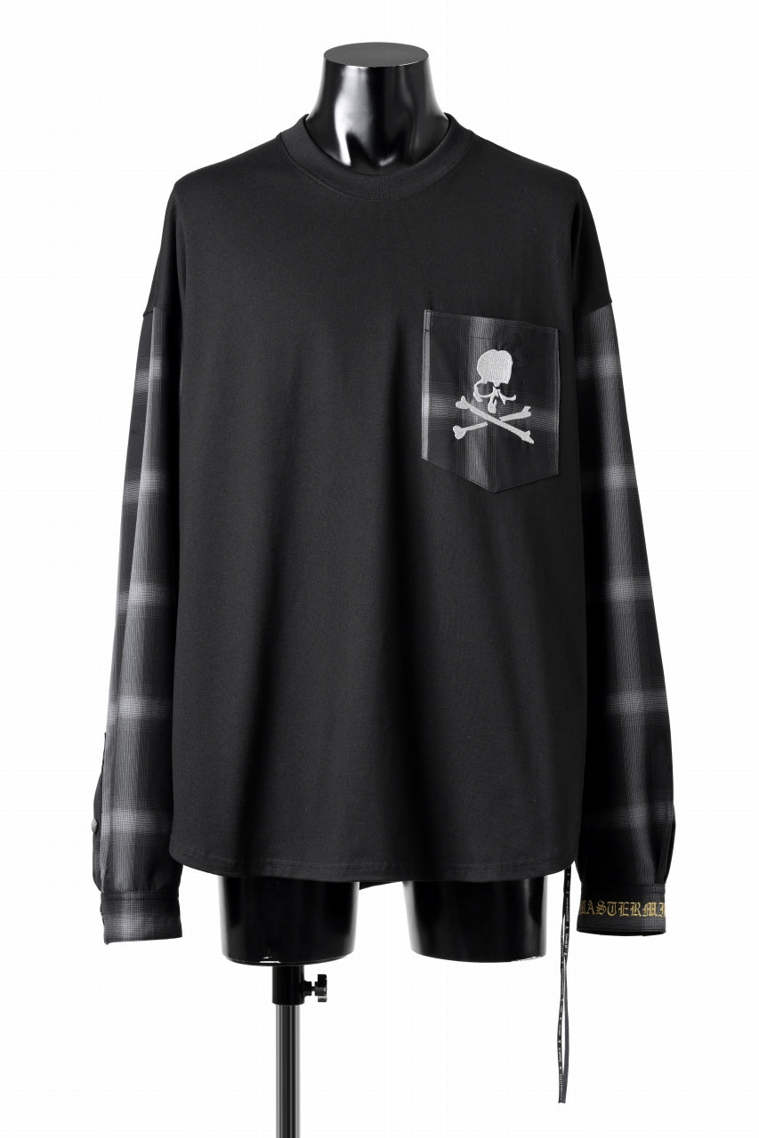 mastermind Japan 超長綿ストライプネルシャツ 11AW Mサイズ mastermind JAPAN 【値下げ】Mastermind JAPAN×Mitchell ＆ Ness