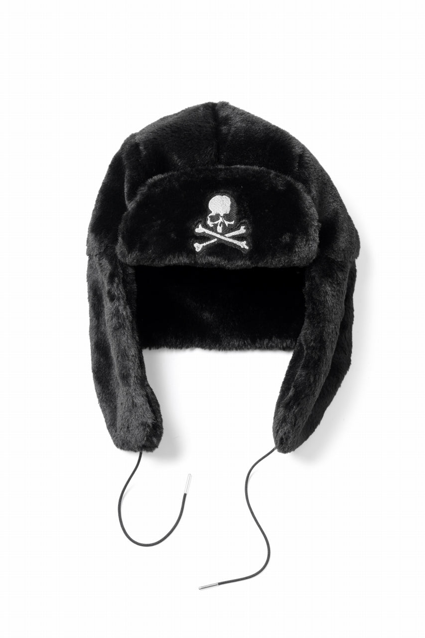 Load image into Gallery viewer, mastermind JAPAN FAUX FUR FLYING CAP (BLACK)