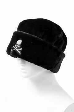 Load image into Gallery viewer, mastermind JAPAN FAUX FUR HAT (BLACK)