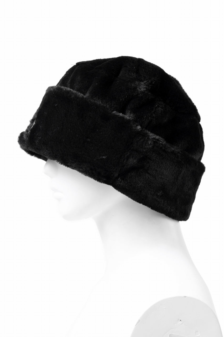 Load image into Gallery viewer, mastermind JAPAN FAUX FUR HAT (BLACK)