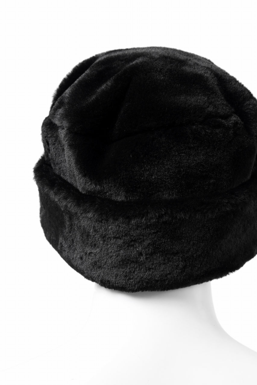 Load image into Gallery viewer, mastermind JAPAN FAUX FUR HAT (BLACK)