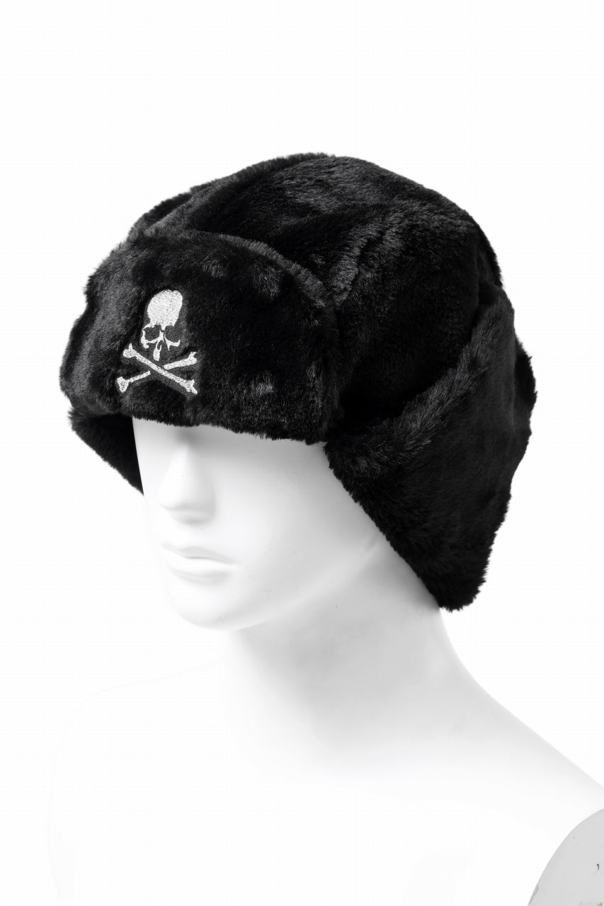 mastermind JAPAN FAUX FUR FLYING CAP (BLACK)