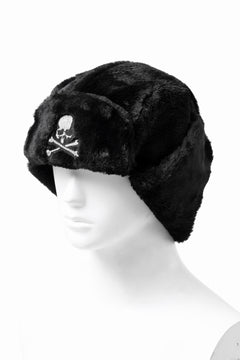 画像をギャラリービューアに読み込む, mastermind JAPAN FAUX FUR FLYING CAP (BLACK)