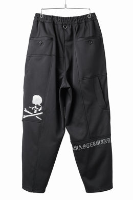 mastermind JAPAN WIDE FIT TROUSERS / HIGH END STRETCH JERSEY (BLACK)