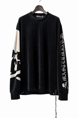 mastermind JAPAN VELOUR LS TEE / REGULAR FIT (BLACK)