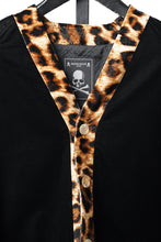 画像をギャラリービューアに読み込む, mastermind JAPAN LEOPARD VELVET CARDIGAN JACKET (BLACK x YELLOW)