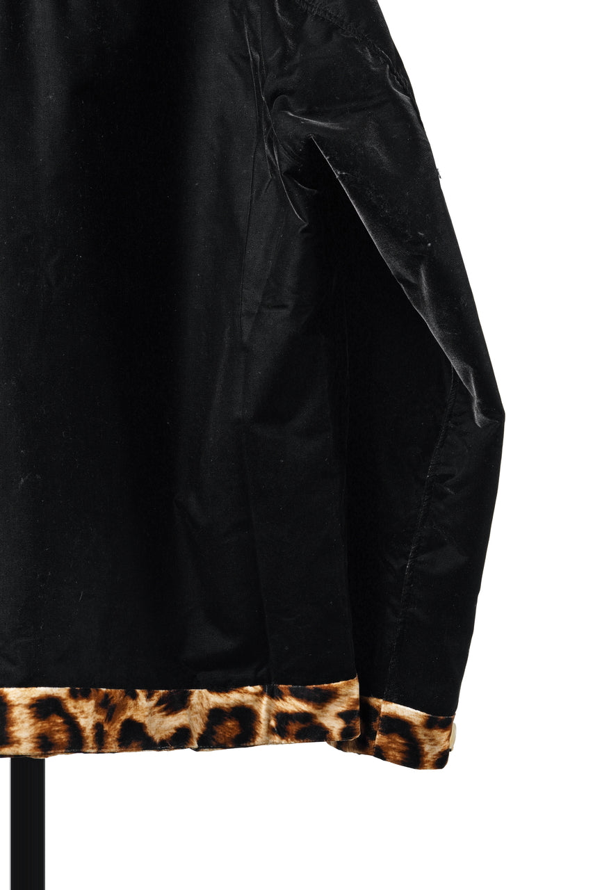 画像をギャラリービューアに読み込む, mastermind JAPAN LEOPARD VELVET CARDIGAN JACKET (BLACK x YELLOW)