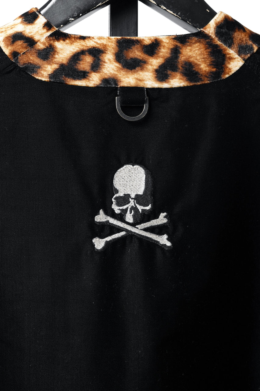 画像をギャラリービューアに読み込む, mastermind JAPAN LEOPARD VELVET CARDIGAN JACKET (BLACK x YELLOW)