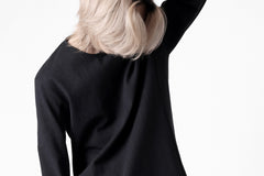 画像をギャラリービューアに読み込む, black crow x LOOM exclusive long sleeve tops / black dyed medium cotton jersey (black)